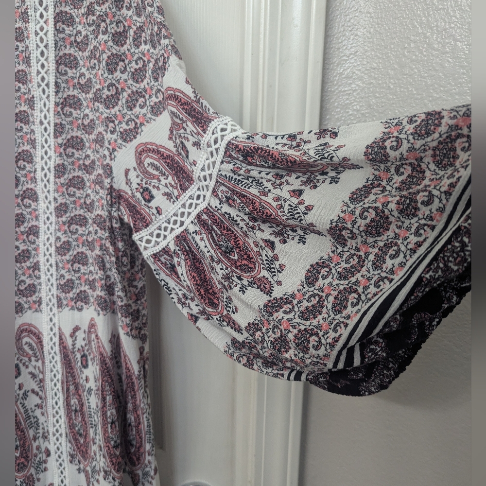 Bohemian Paisley Print 3X Top - Picture 5 of 7